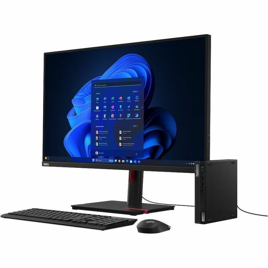 Lenovo - Ordinateur de bureau ThinkCentre M70q Gen 5 12TD001LCA - Intel Core i3 14e g&eacute;n&eacute;ration - 16 Go - 512 G...