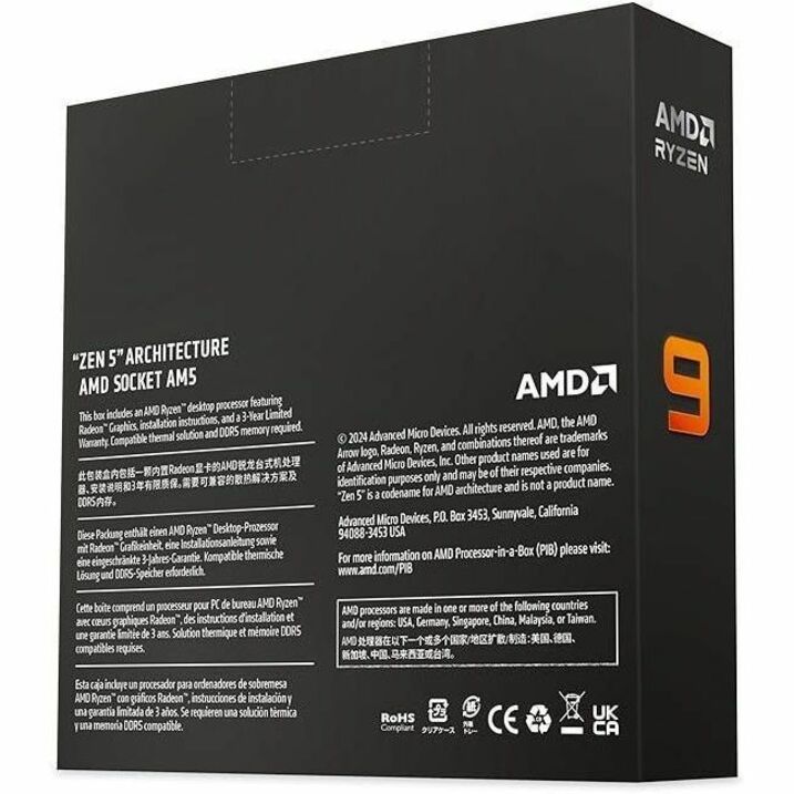 AMD Ryzen 9 9900X - Ryzen 9000 Series Granite Ridge (Zen 5) Radeon