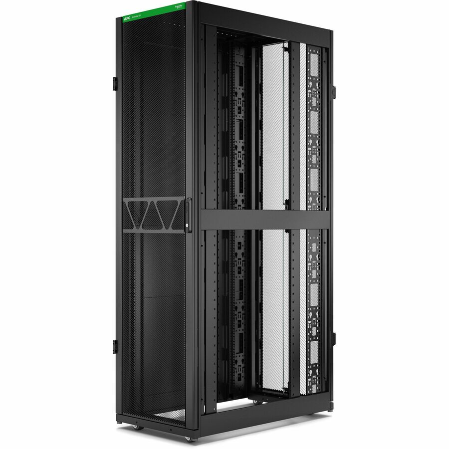 APC NetShelter SX Server Rack Gen 2, 45U, 2124H x 600W x 1070D mm, with Sides, Black [TAA]