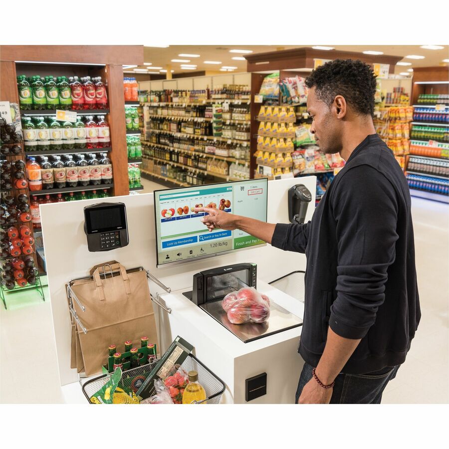 Zebra MX72-SR000WW countertop barcode scanner for point-of-sale checkout lanes — alternate view 2