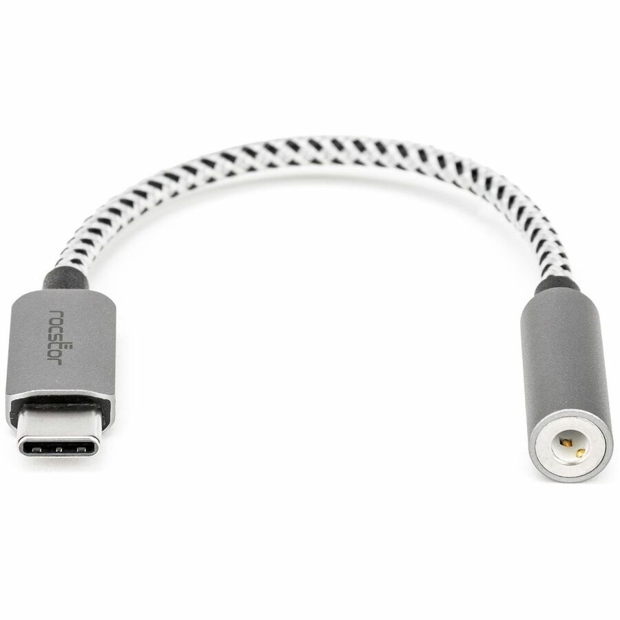 Rocstor Premium USB-C to Hi-Res 3.5mm Audio Adapter DAC 44.1/48/96KHz Sample Rate