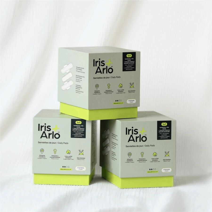 Serviettes hygi&eacute;niquesServiettes à ailettes standards Iris & Arlo - Iris + Arlo