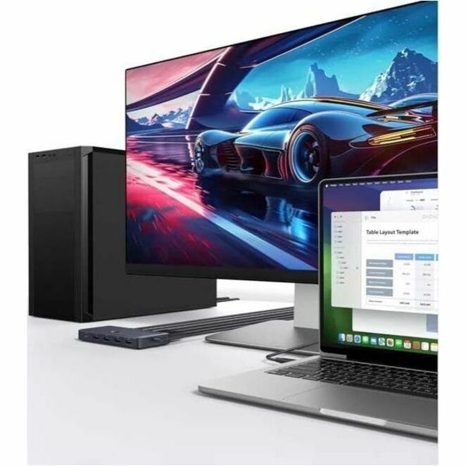 Anker KVM Switch (4K) desktop KVM switch for controlling multiple computers from one workstation — alternate view 2