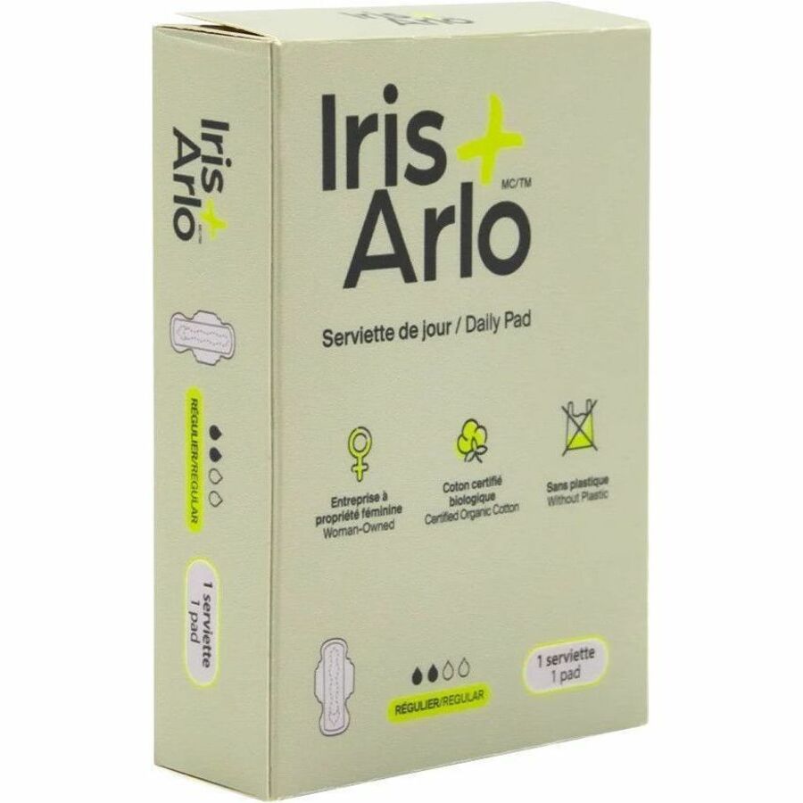 Iris + Arlo Bulk - 100% Organic Cotton Daily Pad Individual Box