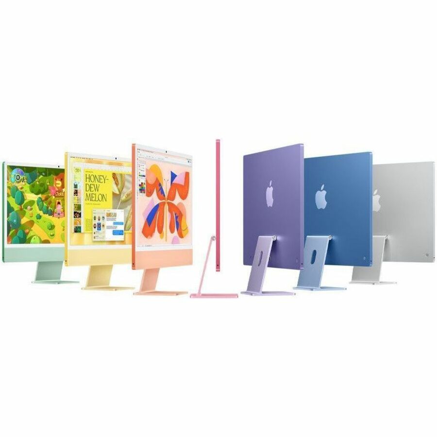 Green Apple iMac 24-inch all-in-one desktop with 4.5K Retina display — alternate view 2