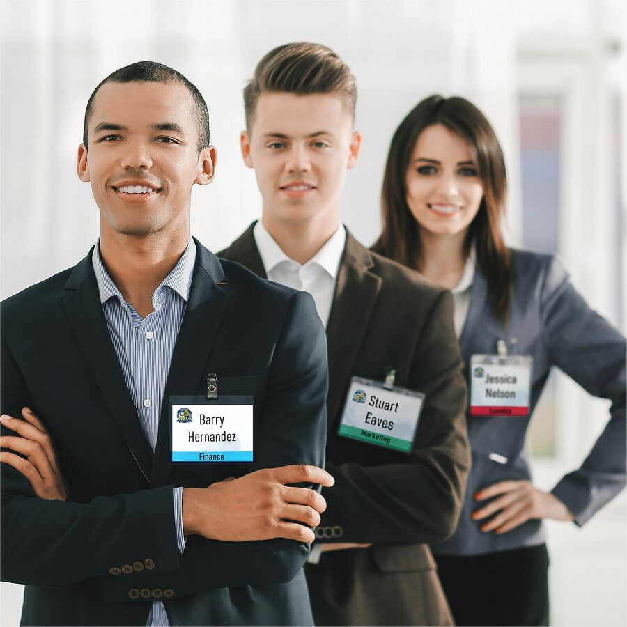 Avery&reg; Translucent Colour Bar Vinyl Name Tag Holders