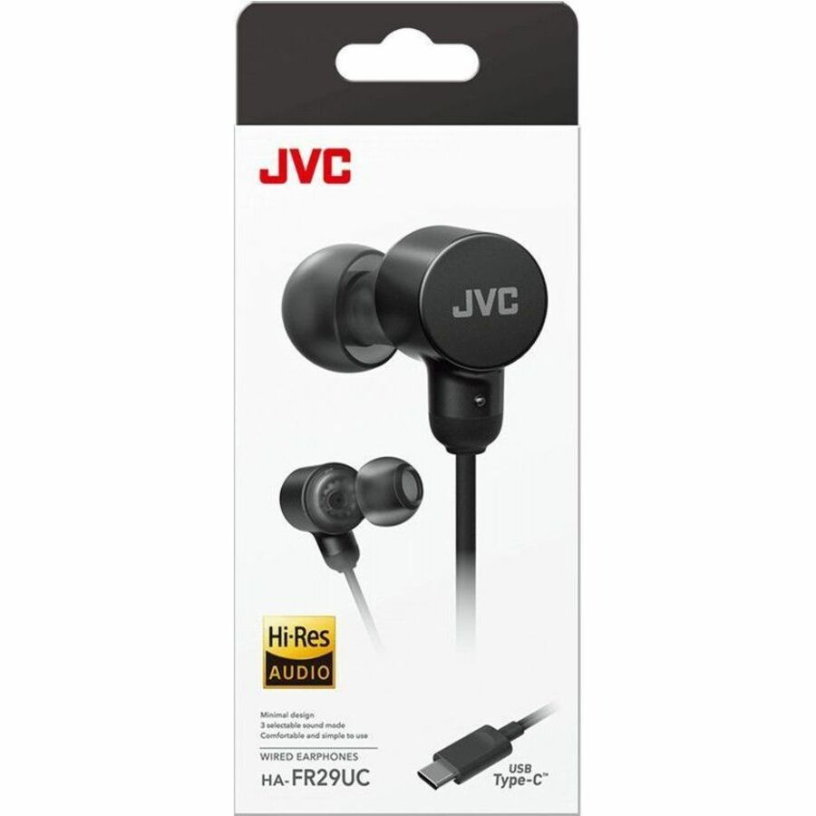 Oreillette HA-FR29UC Filaire Intra-auriculaire St&eacute;r&eacute;o - Noir JVC