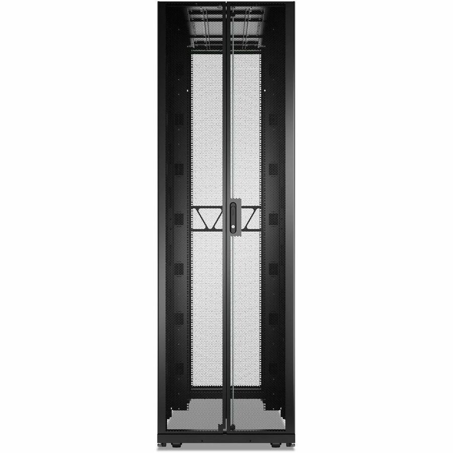 APC NetShelter SX Advanced Rack, High Strength, 52U, 2436H x 750W x 1295D mm, with Shock Package, Black [TAA]