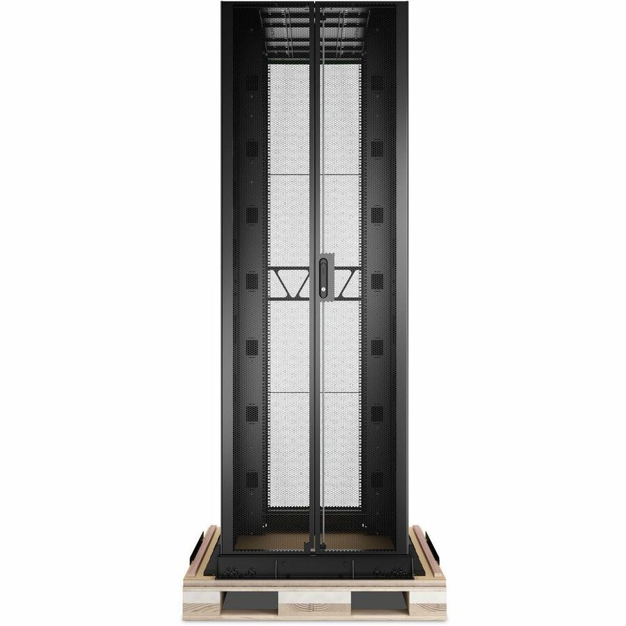 APC NetShelter SX Advanced Rack, High Strength, 52U, 2436H x 800W x 1295D mm, with Shock Package, Black [TAA]