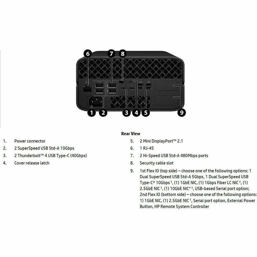 HP Z2 Mini G1a Workstation - 1 x AMD Ryzen AI MAX PRO 385 - 64 GB - 1 TB SSD - Mini PC - Jet Black