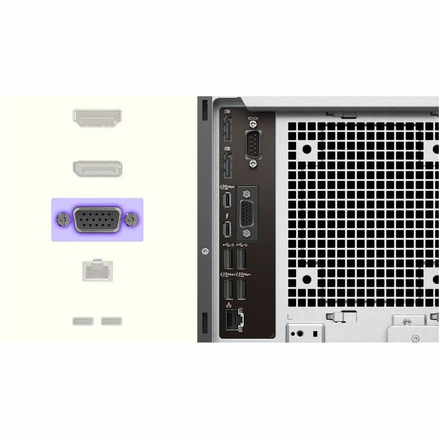 Dell Pro Max FCT2250 Desktop Computer - Intel Core Ultra 7 265 - vPro Technology - 16 GB - 512 GB SSD - Tower — Alternate-Image2 image 8
