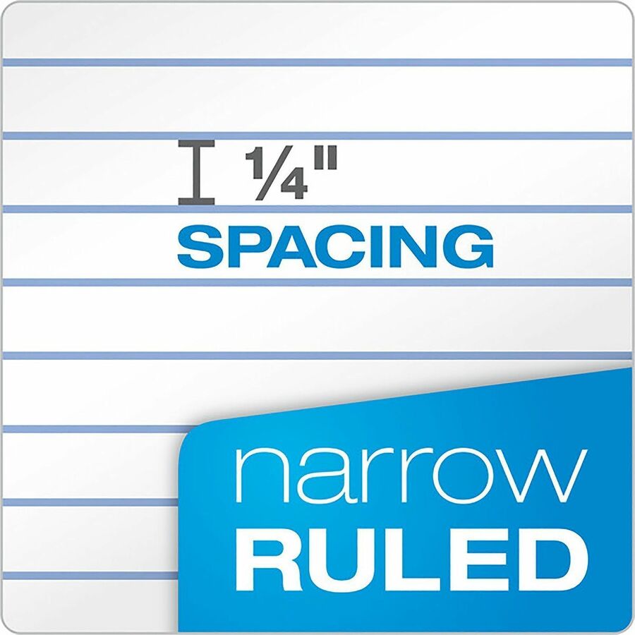 Ampad Top-Bound Memo Books - 60 Sheets - Narrow Ruled Front Ruling - Red, Blue, Green Cover - Compact - 12 / Pack