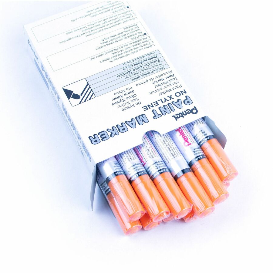 Pentel Paint Marker, Medium Point, Bullet Tip, Orange Ink