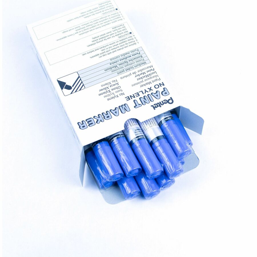 Pentel Paint Marker, Medium Point, Bullet Tip, Blue Ink