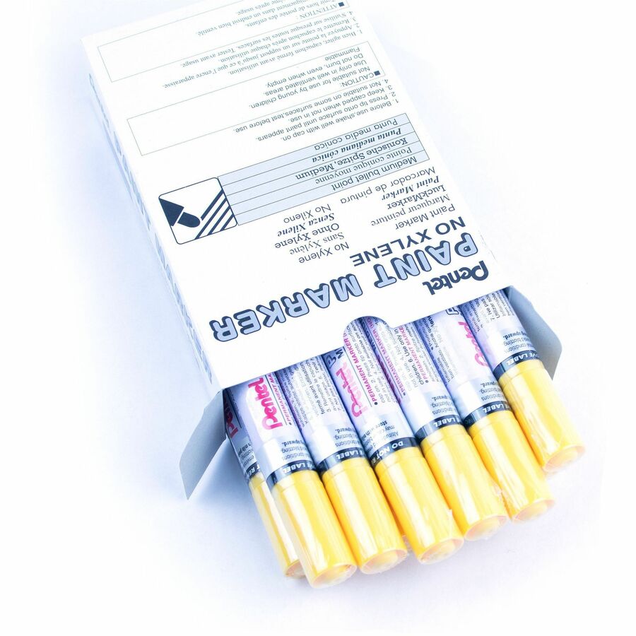 Pentel Paint Marker, Medium Point, Bullet Tip, Yellow Ink
