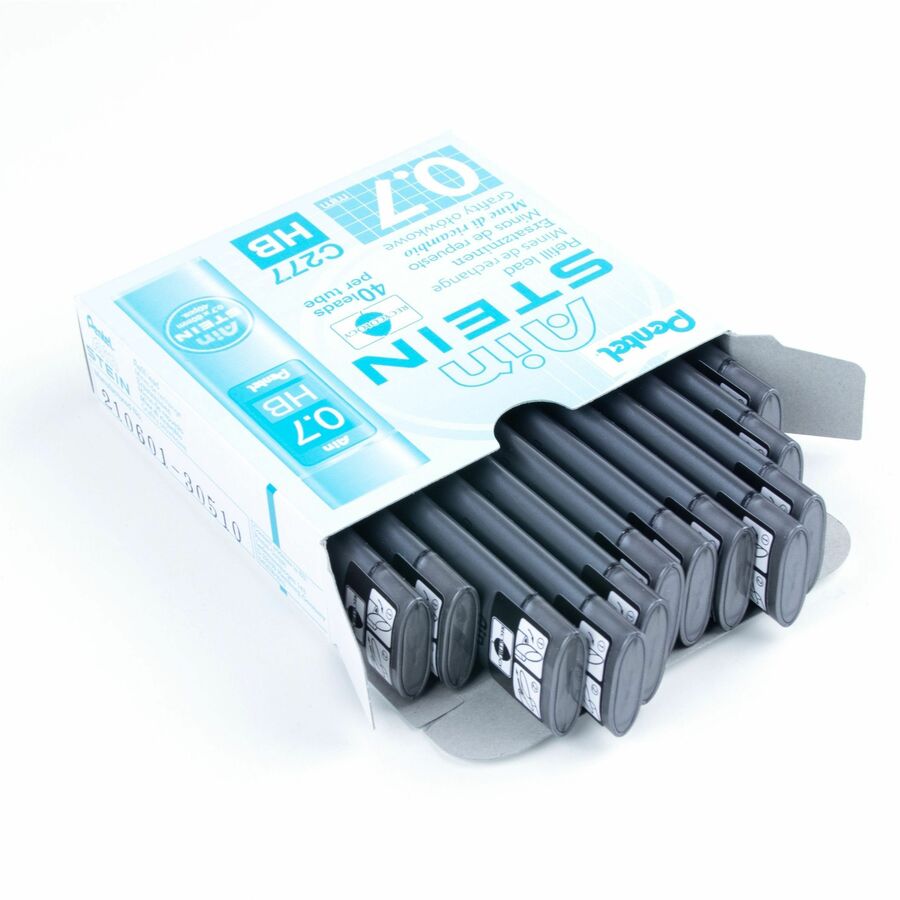 Pentel Ain Stein Lead Refill (0.7mm), HB, 40 Leads per Tube