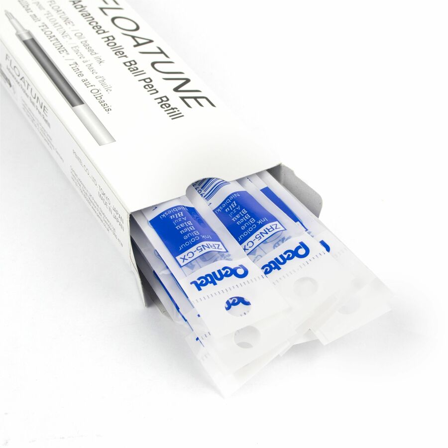 Pentel Refills for Pentel Floatune, Advanced Rollerball Retractable Pen, 0.5mm Tip, Blue Ink