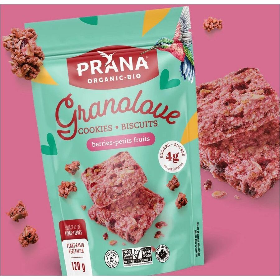 prana GRANOLOVE Organic Cookie squares - Berries