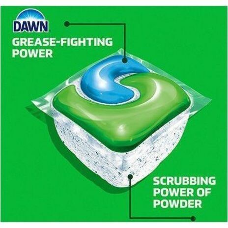 Cascade Professional Complete ActionPacs - Fresh Scent - For Dishwasher - Powder - Fresh Scent - Recommended For: Residue Remover, Grease Remover, Food Remover, Grime Remover, Baked-on Food Remover, Spot Remover - Phosphate-free - Green - 4/Pack - 30 / Ca