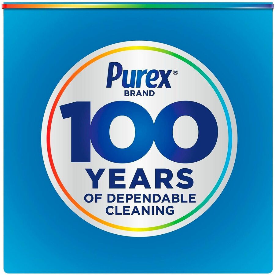 Purex Free & Clear Laundry Detergent - For Laundry - Concentrate - Liquid - 150 fl oz (4.7 quart) - 115 Loads - Recommended For: Dirt Remover, Stain Remover - Dye-free, Hypoallergenic, Non-irritating - Clear - 4 / Carton