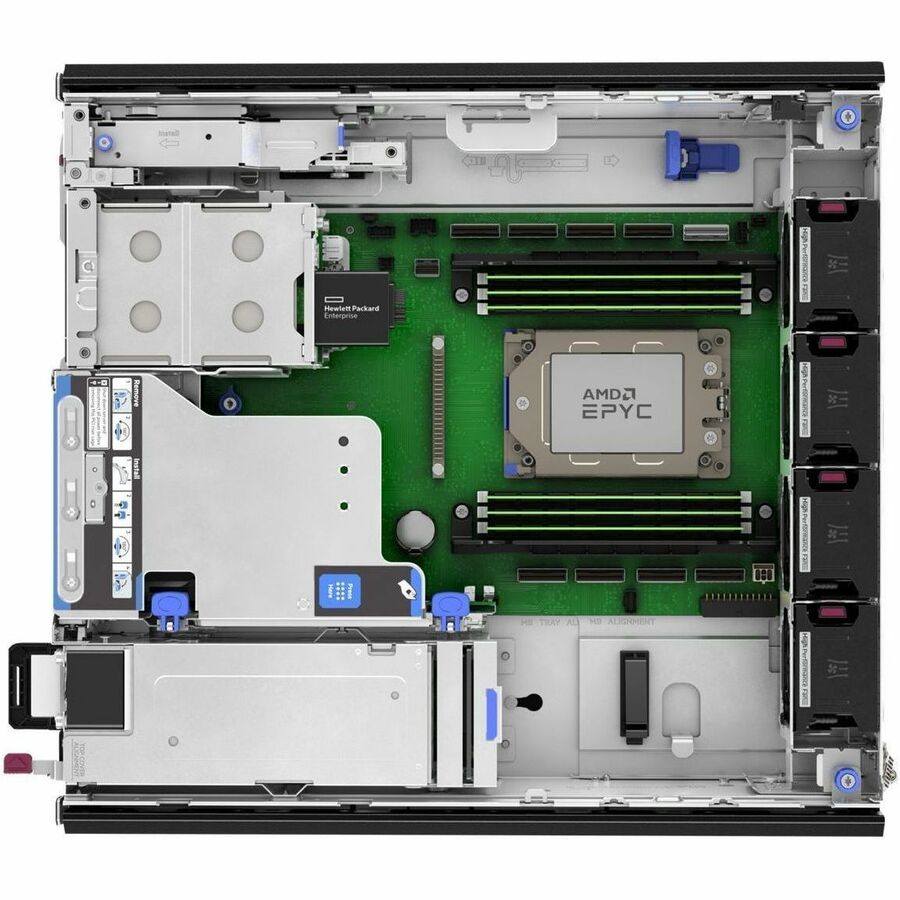 HPE ProLiant DL145 Gen11 2U Rack Server - 1 x AMD EPYC 8024P 2.40 GHz - 16 GB RAM - 480 GB SSD - (1 x 480GB) SSD Configuration - Serial ATA/600 Controller