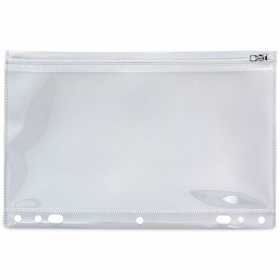 Advantus Angler's Zip-All Ring Binder Pocket - Ring Binder - Clear - Polypropylene, Plastic - 1 Each