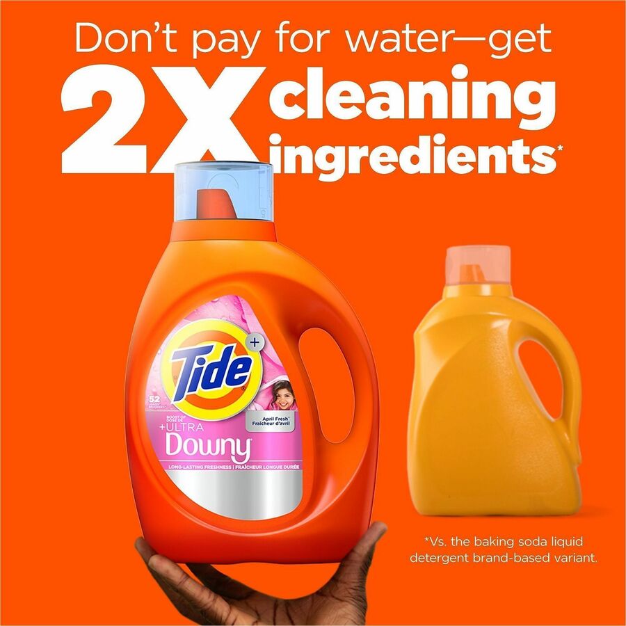 Tide Liquid Laundry Detergent - For Laundry - Liquid - 73 fl oz (2.3 quart) - 52 Loads - Long Lasting - Orange - 1 Each