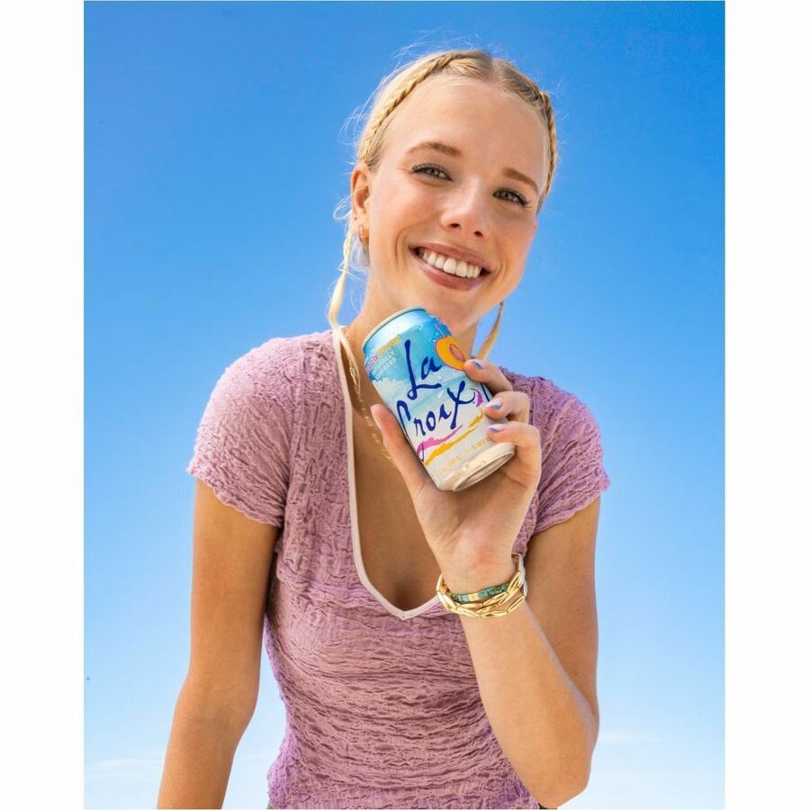 La Croix Flavored Sparkling Water - 12 fl oz (355 mL) - Beach Plum - 2 / Carton