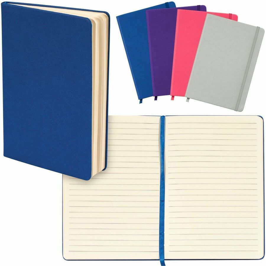 Merangue 6" x 8" PU Notebook with Bungee Strap