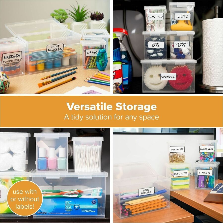 Bostitch Storage Case - Stackable - Clear - 5 / Set