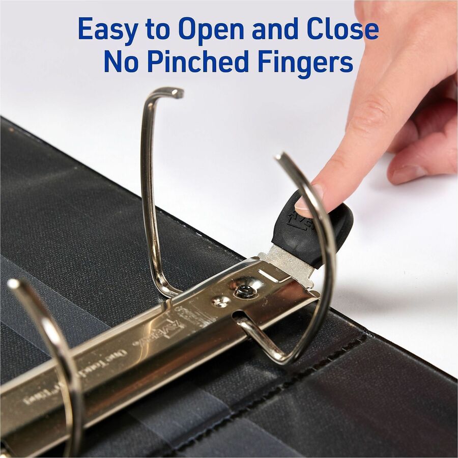 Avery® One Touch Heavy-Duty View Binder - 2" Binder Capacity - 540 Sheet Capacity - 2 4/5" Spine Width - 2" Ring - Fastener: D-Ring - Pocket: 4, Internal - Linen pattern - Red - Recycled - Heavy Duty, One Touch Ring, Long Lasting, Tear Resistant, Spli