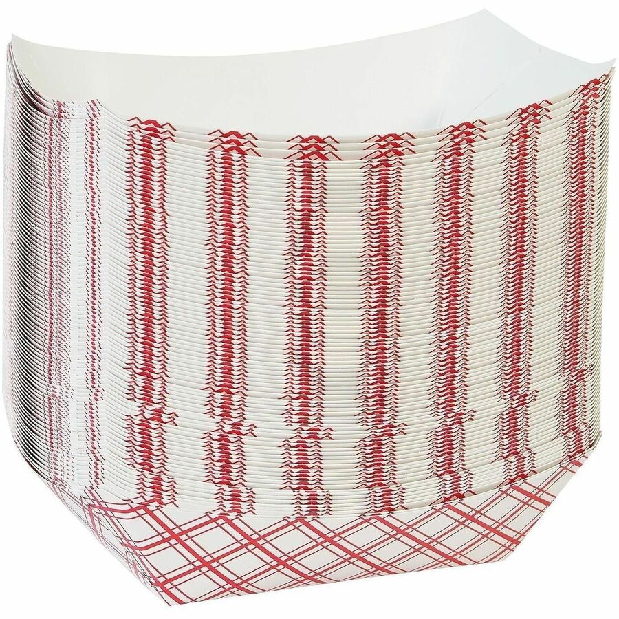 Genuine Joe Paper Food Tray - Food - Disposable - Multi - Paper Body - 1 Carton