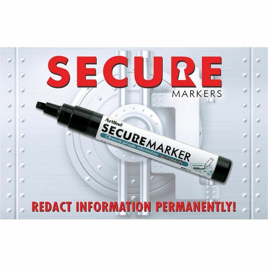 Artline&reg; - Marqueur Artline&reg; Secure avec encre noire effa&ccedil;able
