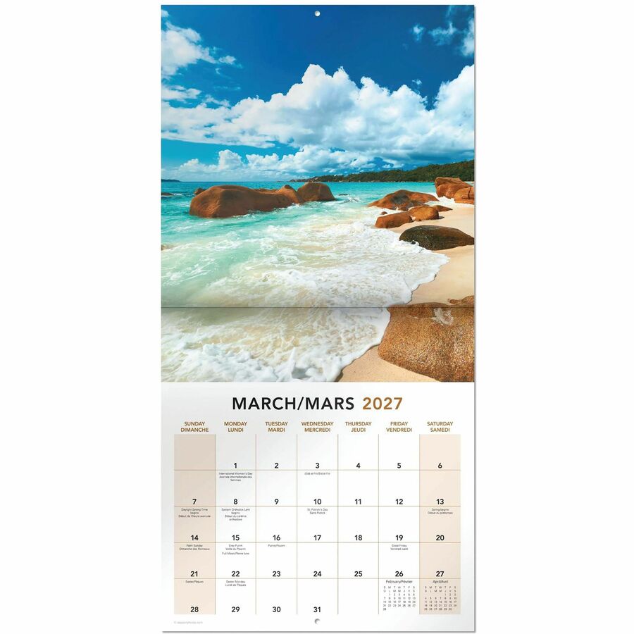 Calendrier mural Mead&reg; 2027 de 16 mois, Paradis