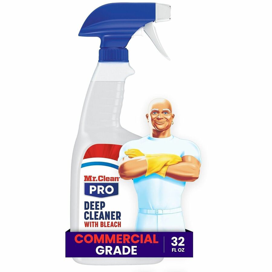 Mr. Clean Deep Cleaner with Bleach - For Multi Surface, Multipurpose - Ready-To-Use - Liquid, Spray - 32 fl oz (1 quart) - Recommended For: Soil Remover, Grime Remover, Mold Remover, Stain Remover, Odor Remover - Alkylphenols-free, Benzene-free, Lead-free