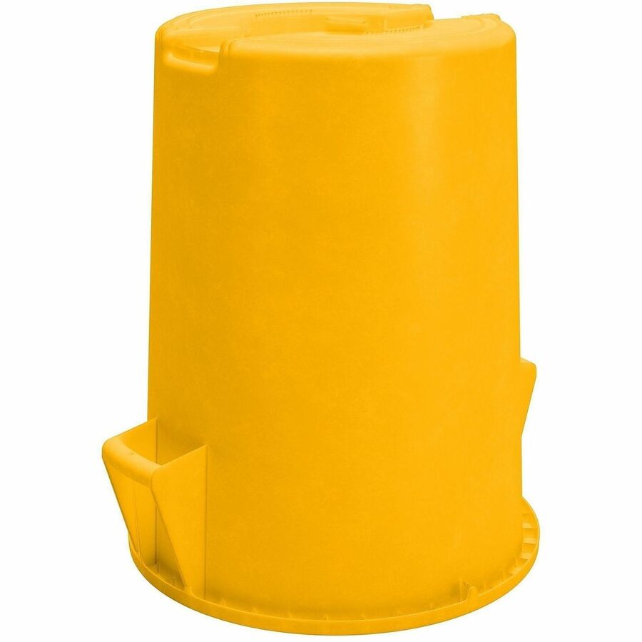 Sparta Bronco Round Waste Containers - Open Top - 44 gal Capacity - Round - Manual - For Food Service - Durable, Reinforced, Stackable, Ergonomic Handle, Recyclable - 31.6" Height x 24.2" Width x 24.2" Depth - Plastic, Linear Low-Density Polyethylene (LLD