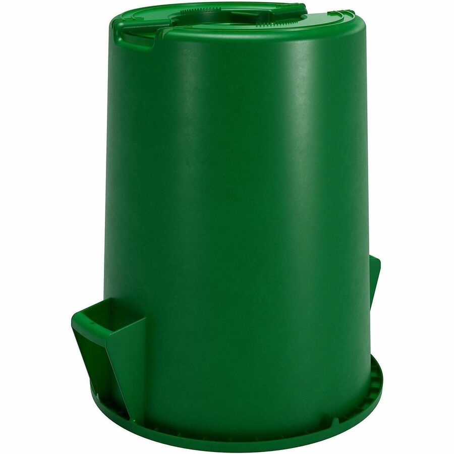 Sparta Bronco Round Waste Containers - Open Top - 44 gal Capacity - Round - Manual - For Food Service - Durable, Reinforced, Stackable, Ergonomic Handle, Recyclable - 31.6" Height x 24.2" Width x 24.2" Depth - Plastic, Linear Low-Density Polyethylene (LLD
