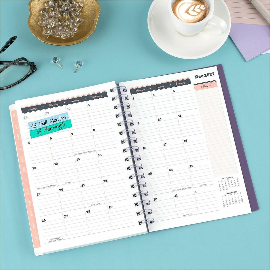 Picture of Mead CatCoq Retro Flower Weekly/Monthly Planner