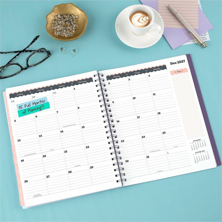 Picture of Mead CatCoq Retro Flower Weekly/Monthly Planner