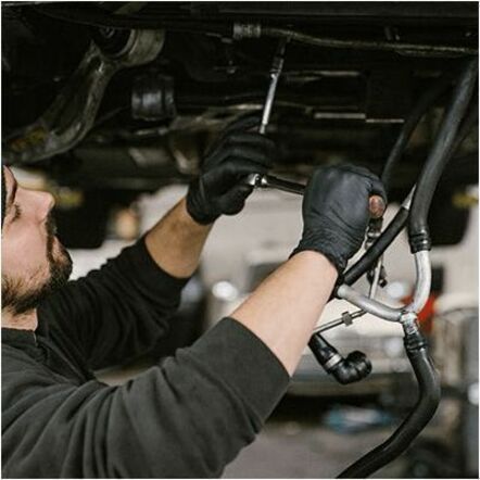Picture of Gloveworks Black Nitrile Powder-Free Exam Gloves