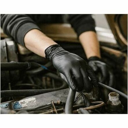 Picture of Gloveworks Black Nitrile Powder-Free Exam Gloves