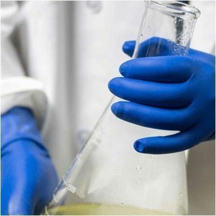 Picture of Gloveworks Blue HD Latex Powder-Free Exam Gloves