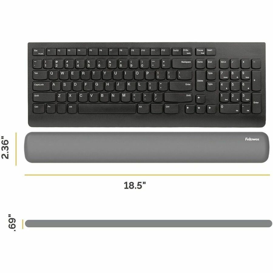 Picture of Fellowes Breyta Keyboard Wrist Rest - Grey