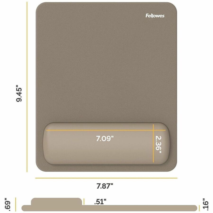 Picture of Fellowes Breyta Mousepad Wrist Rest - Sand