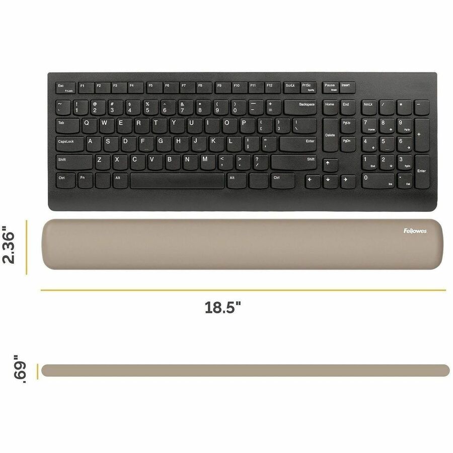 Picture of Fellowes Breyta Keyboard Wrist Rest - Sand
