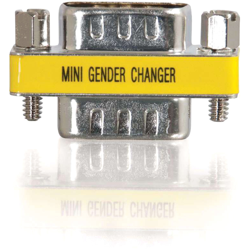 C2G HD15 VGA M/M Mini Gender Changer (Coupler)
