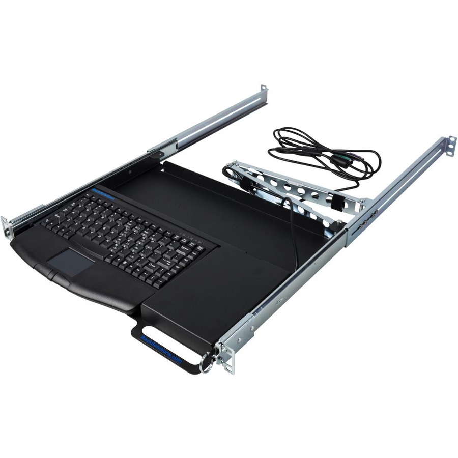 Rack Solutions 1U Sliding Keyboard Shelf with USB Keyboard - USB
