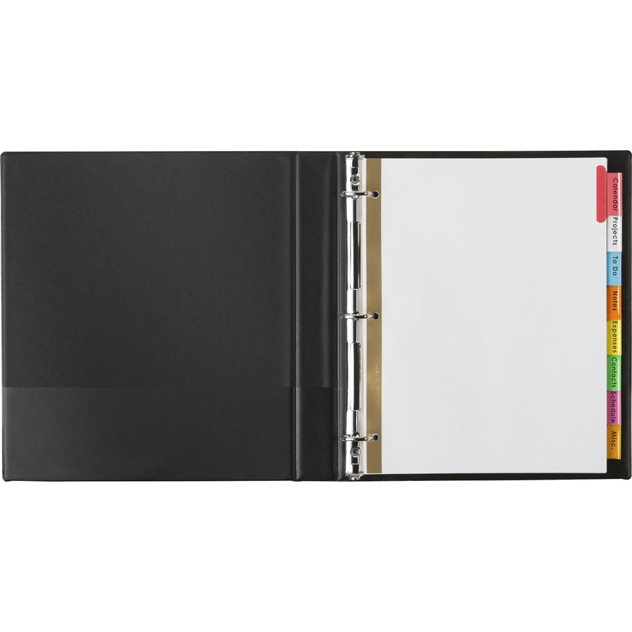 Avery® Big Tab Insertable Dividers - Reinforced Gold Edge - 8 Blank Tab(s) - 8 Tab(s)/Set - 8.5" Divider Width x 11" Divider Length - Letter - 3 Hole Punched - Paper Divider - Multicolor Tab(s) - Recycled - Double Gold Reinforced Edges - 8 / Set