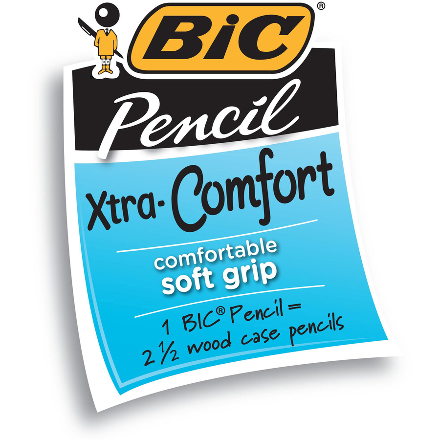 BIC Matic Grip Mechanical Pencils - 0.7 mm Lead Diameter - Refillable - Assorted Barrel - 1 Dozen