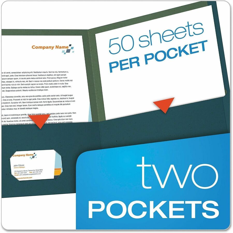 Oxford - EarthWise format lettre Recycl&eacute; Chemise à pochette